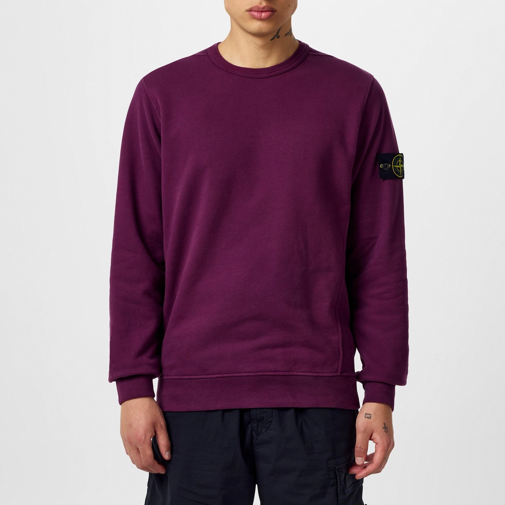 Stone Island Crew Neck Sweatshirt - Mosto V0011